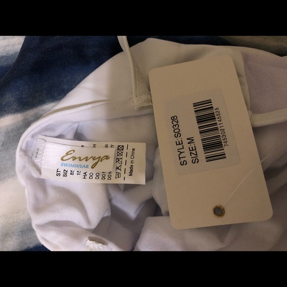 F21 mesh panel one piece swimsuit - Picture 6 of 8